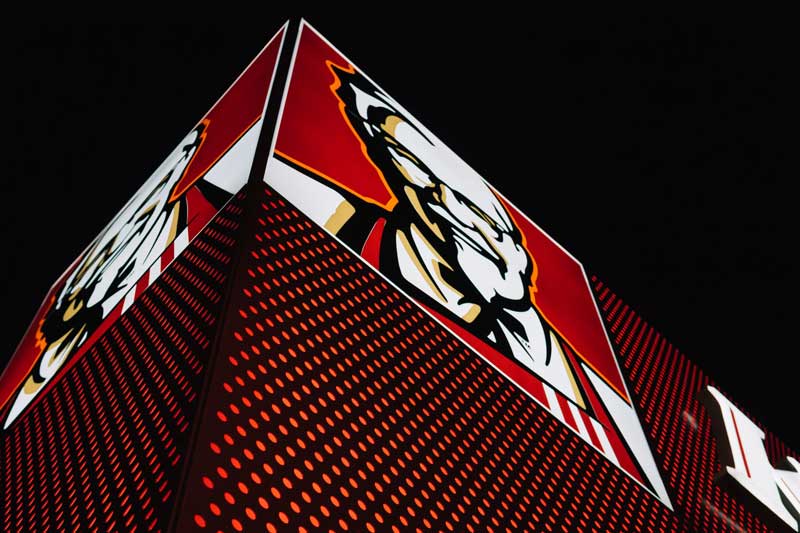 KFC building in Japan during Christmas