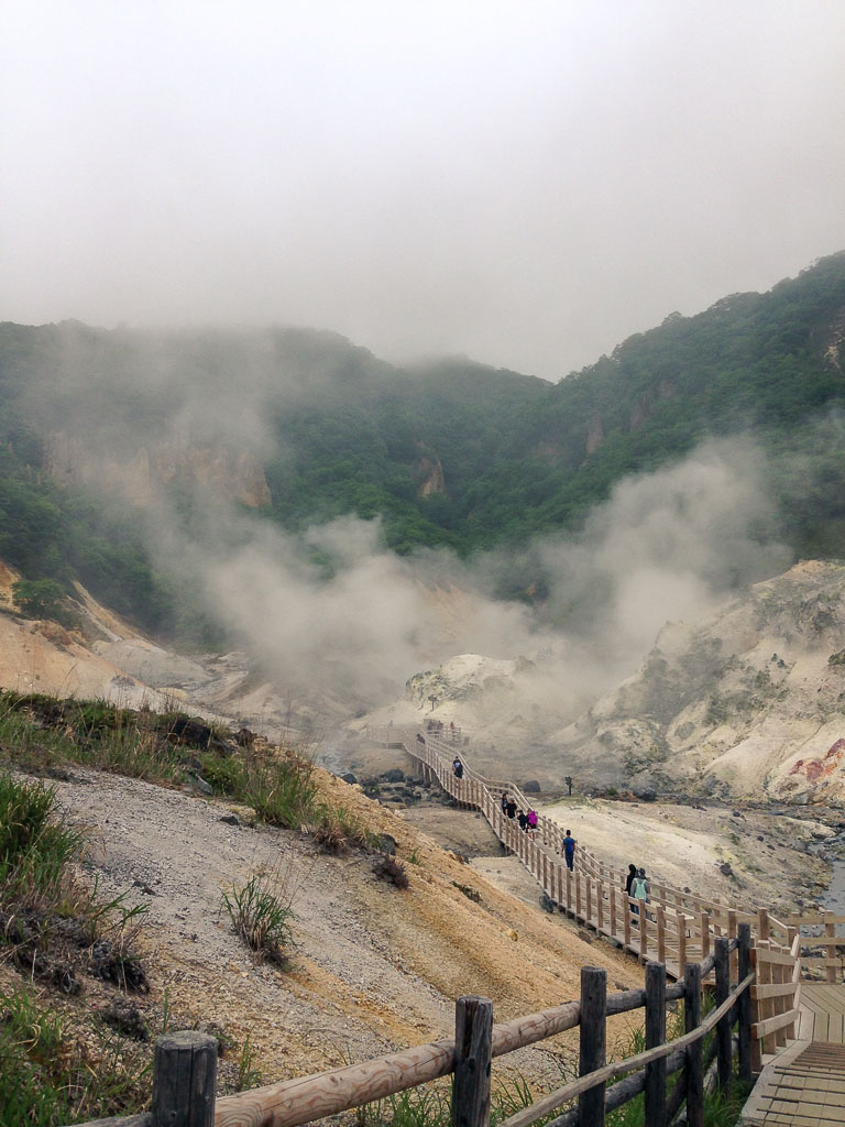 noboribetsu onsen hot springs in  Hokkaido, Japan