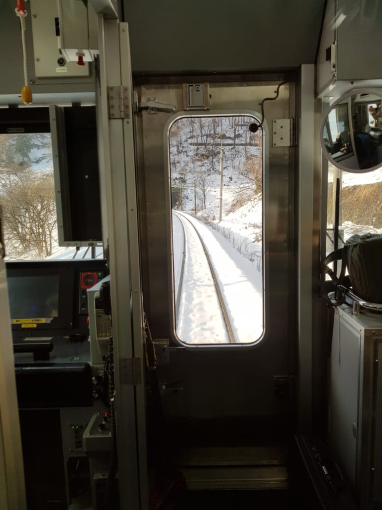 Train ride in Niigata Prefecture.