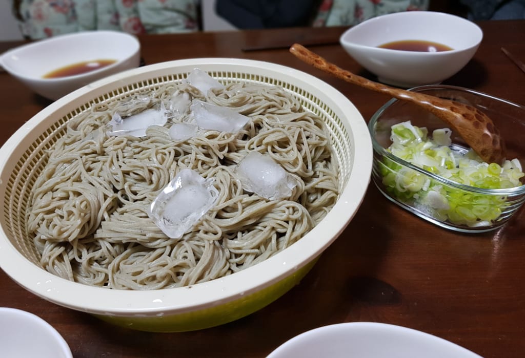 Toshikoshi soba, traditional New Year's dish.