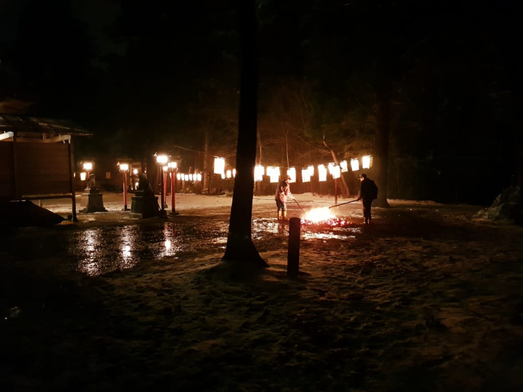 Hachimangu Shrine in Nagaoka, Niigata Prefecture, Japan.