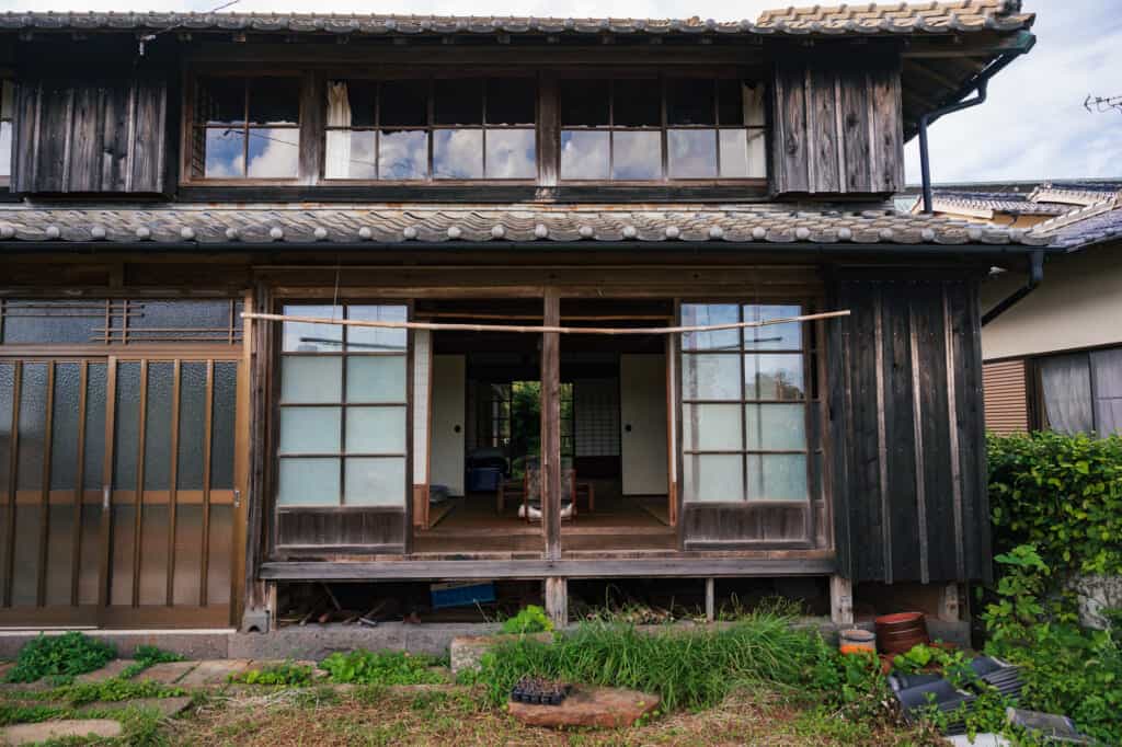 Exterior of Yanoya kominka guesthouse on Ojika Island