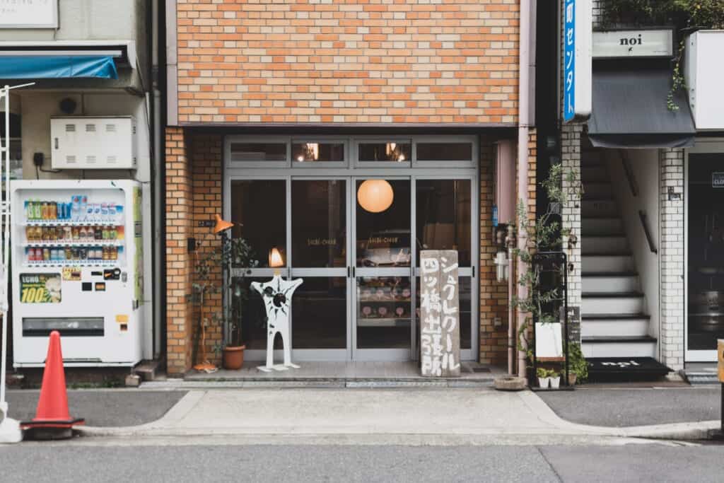 A typical japanese bakery shop from the outside