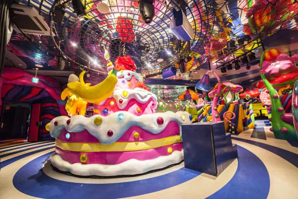 Sweets-Go-Round at Mushroom Disco at the Kawaii Monster Café in Harajuku