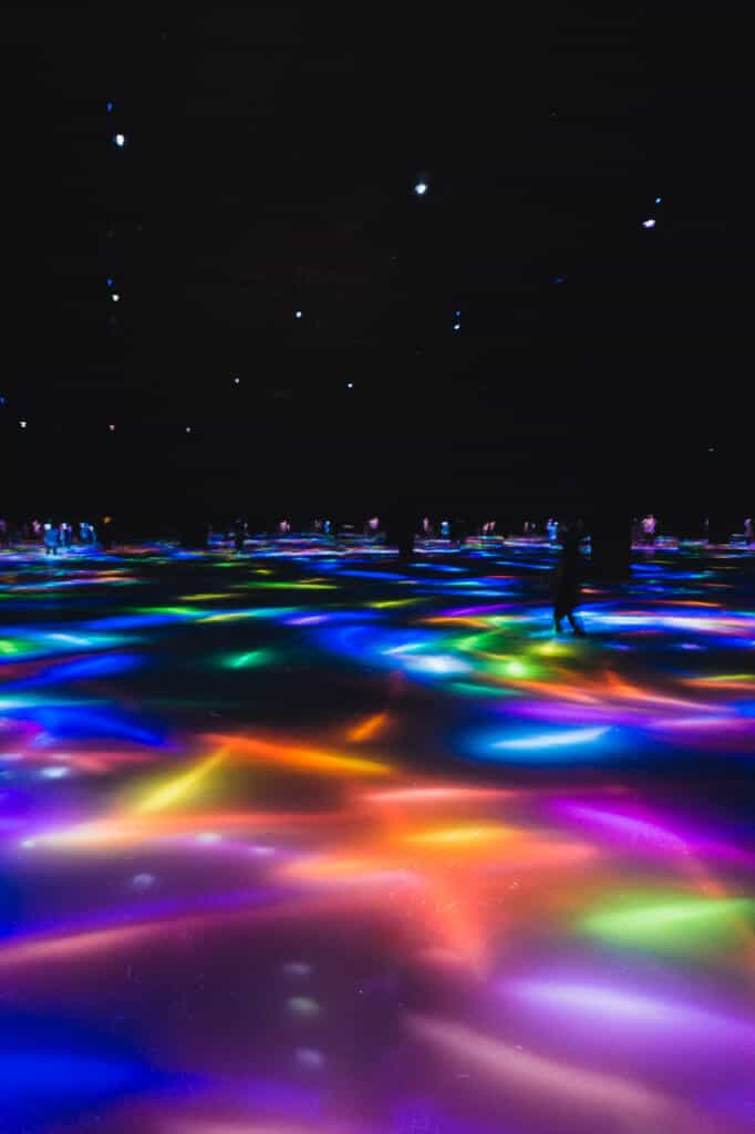 digital goldfish at teamLab Planets in Tokyo