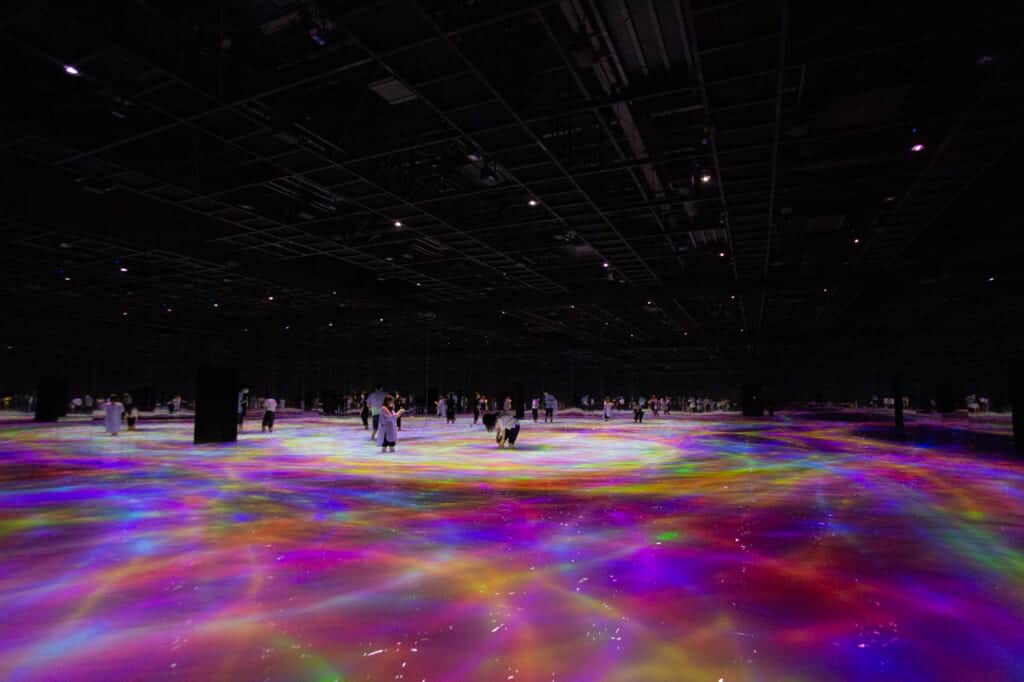 digital goldfish at teamLab Planets in Tokyo