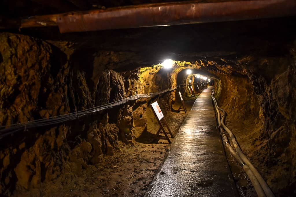 gold mine tunnel on Sado Island in Niigata