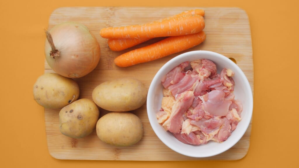 ingredients to prepare a japanese curry