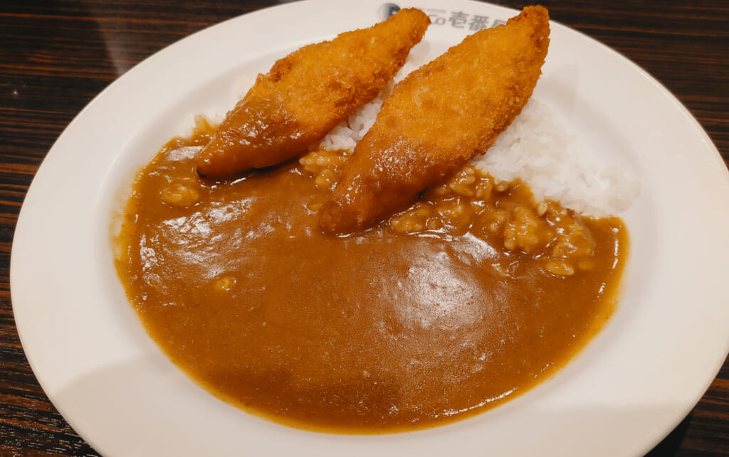 Japanese curry in a restaurant in Japan