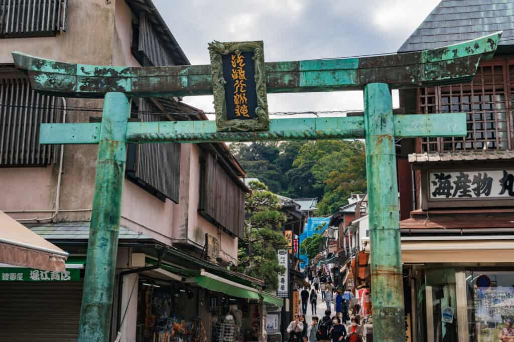Enoshma shrine torii gate