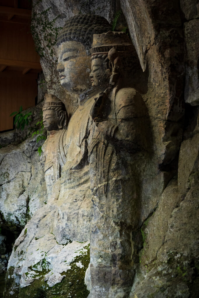 detail of Usuki Buddhas Statues in Usuki, Kyushu