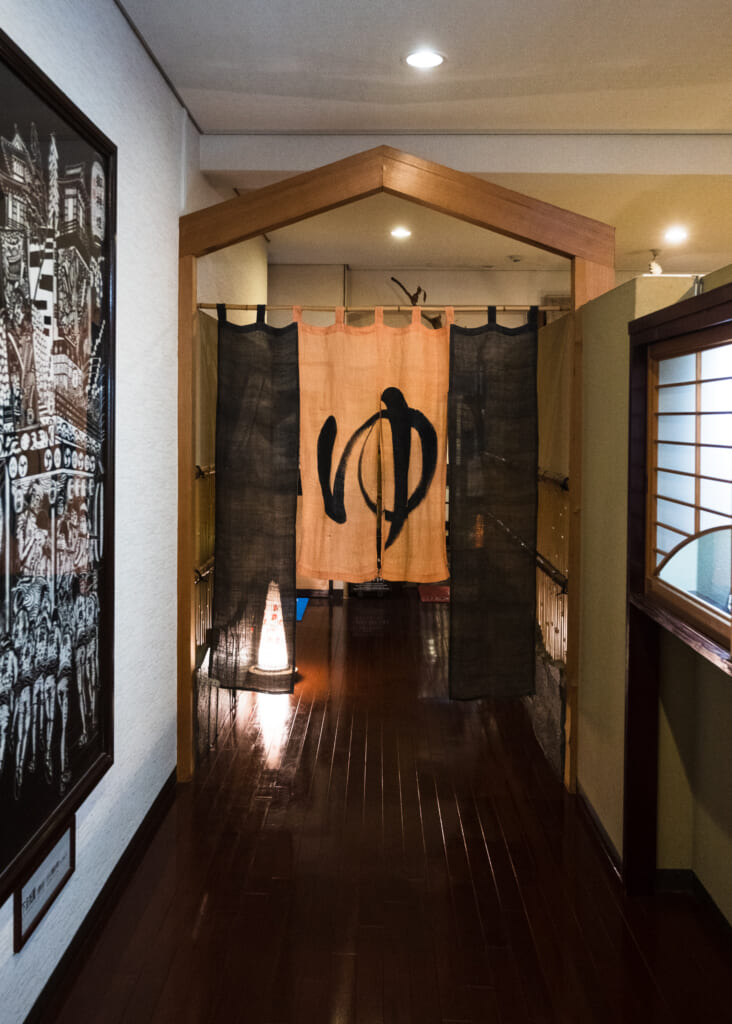 japanese bath doorway in usuki