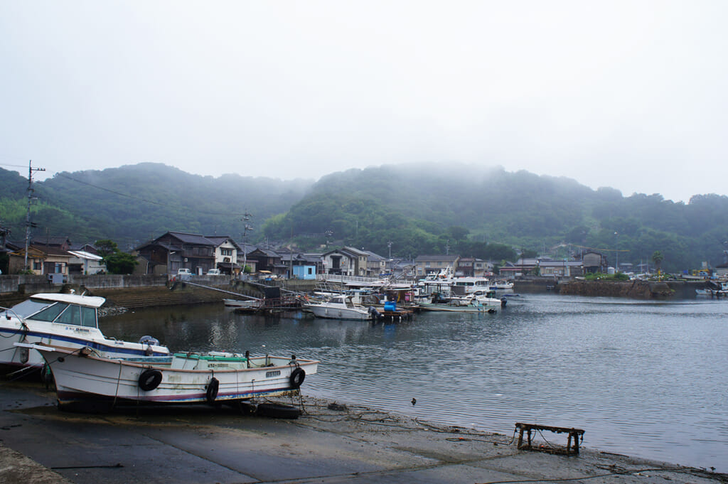 The harbour in Manabeshima