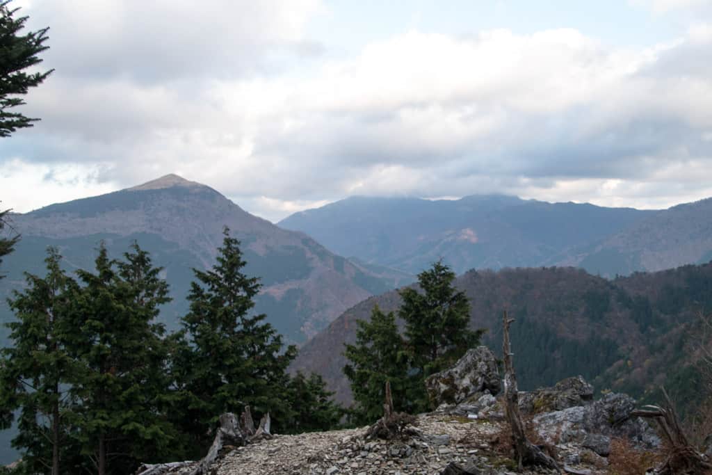 mountain views along the okuiya sightseeing tour monorail, Tokushima, Shikoku