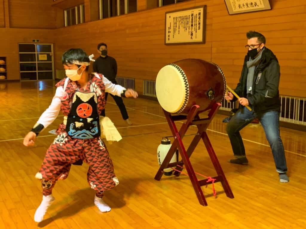 Sado Island traditional Japanese taiko and dance