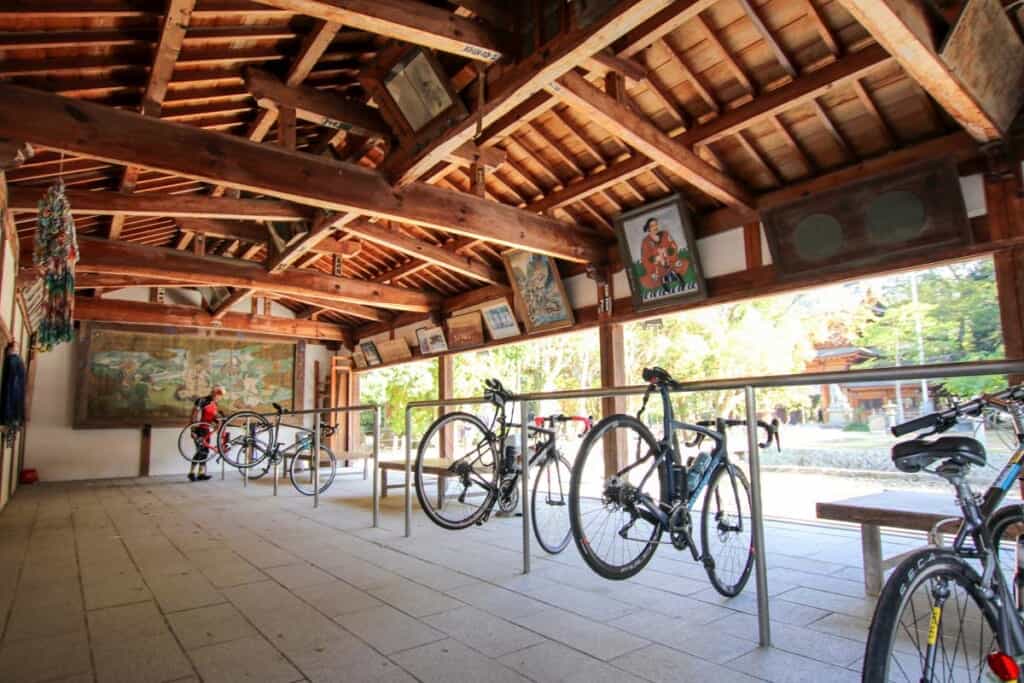 Bike Racks at Oyamazumi Shrine