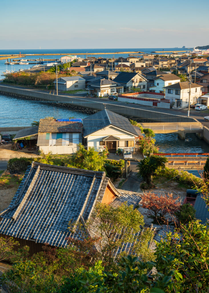 Japanese town view