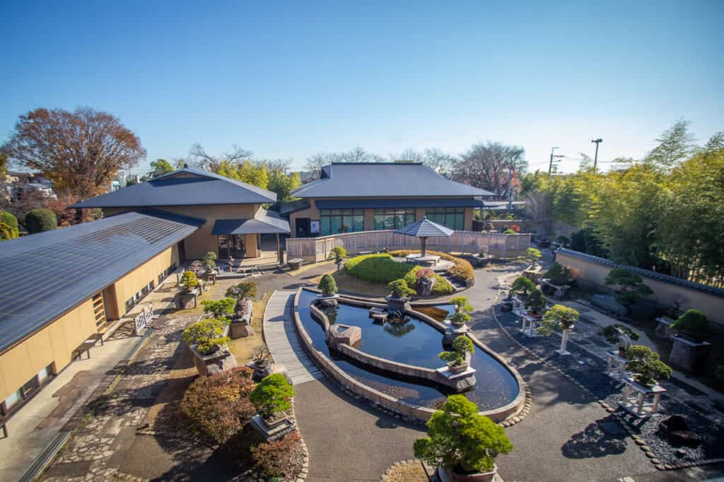 General view of Omiya Bonsai Art Museum in Saitama, Japan