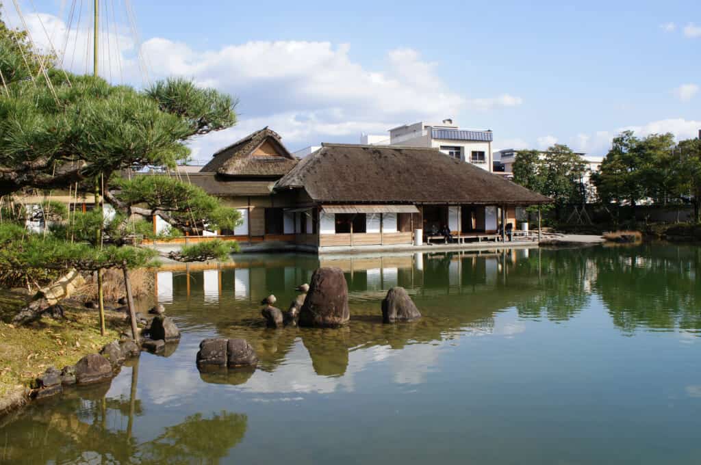 A floating japanese house in fukui