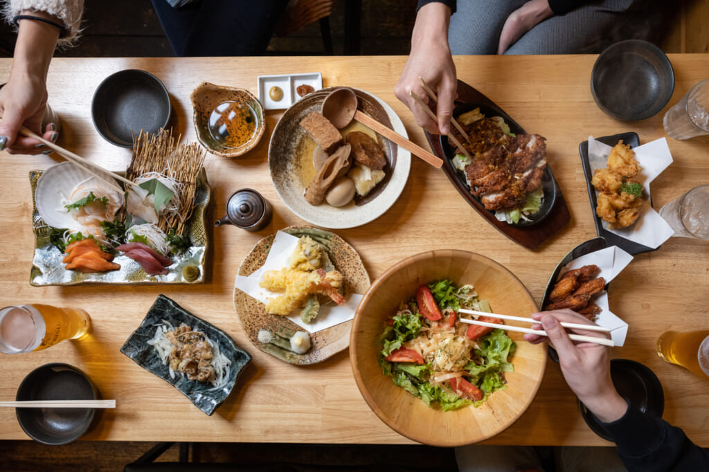 izakaya style Meal in Niseko, Hokkaido