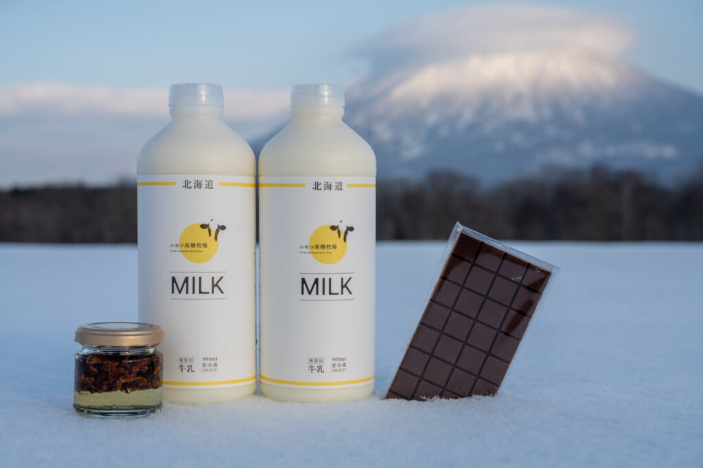 Takahashi Farm Milk near Niseko in Hokkaido