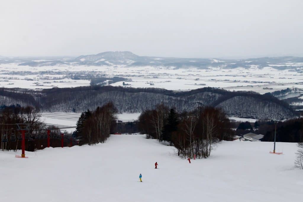 Snowy Ski Trail in Niseko, Hokkaido