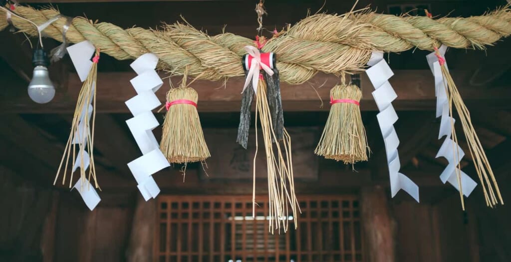 Shimenawa from a shrine in the island of Taketomi, Okinawa