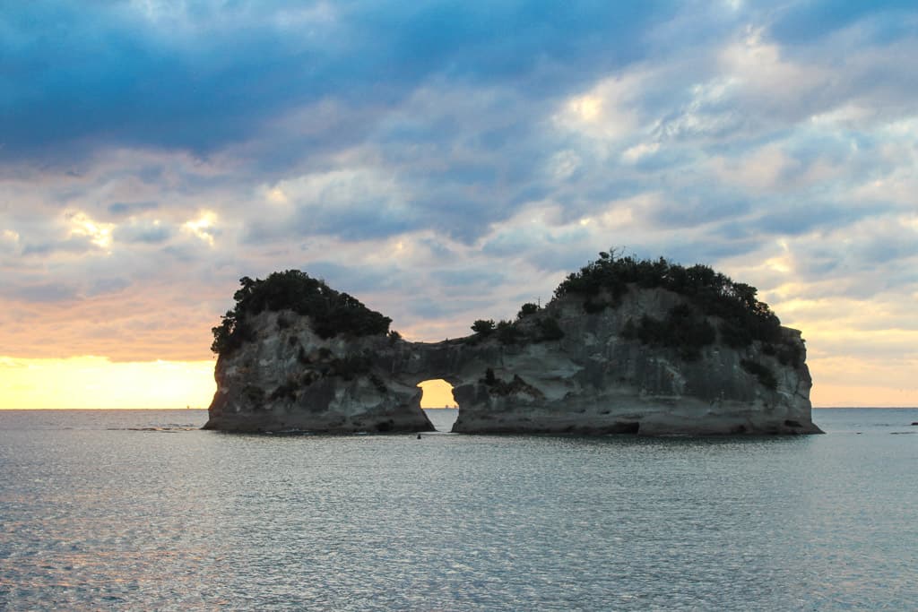 Engetsu-to Island and ocean views in Japan