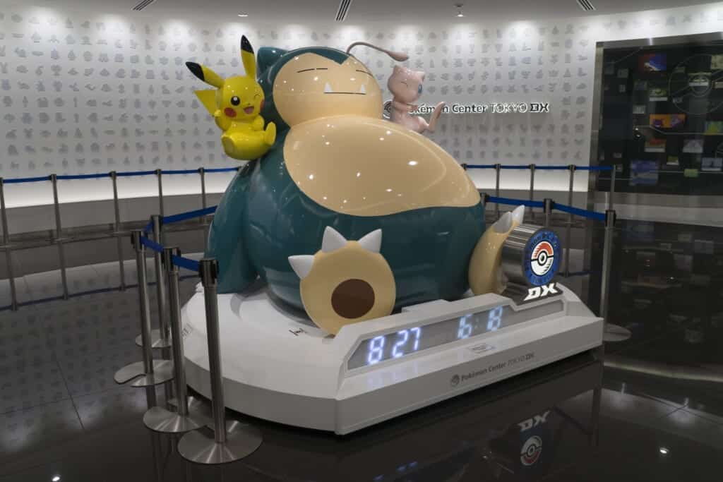 Snorlax at the entrance of Pokémon Center in Tokyo