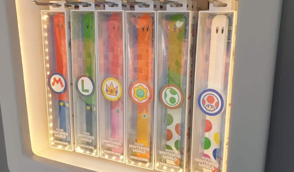 Powerup Smartband options at super nintendo world Japan