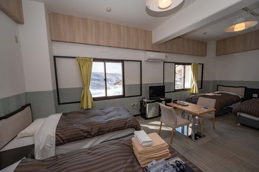 refurbished large hotel room at madarao kogen hotel