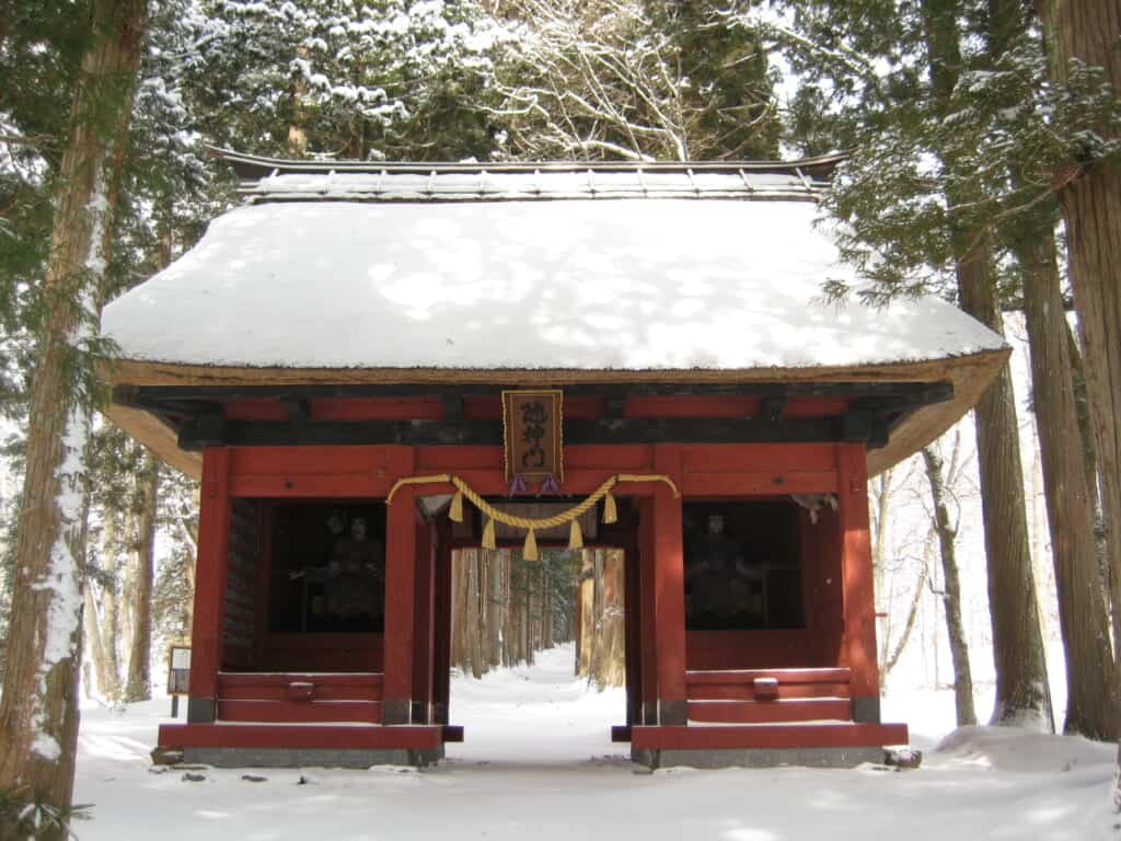 one of the gates to the shrine at Togakushi