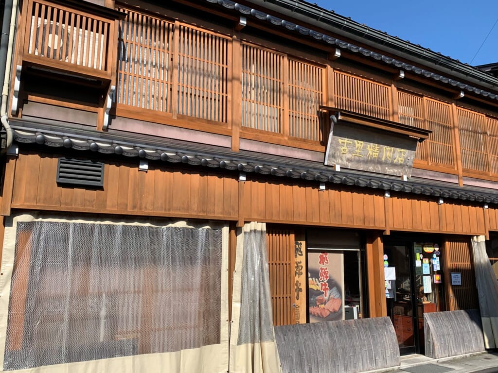 wooden lattices on a Japanese house 