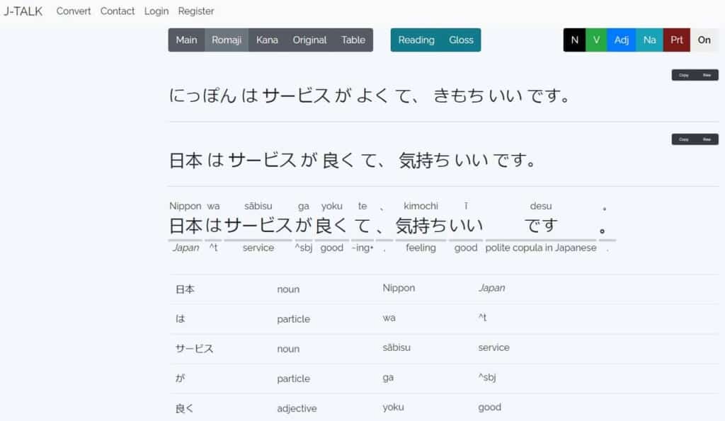 JTalk, a Japanese to English Translation App