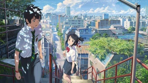 The famous scene from Your Name