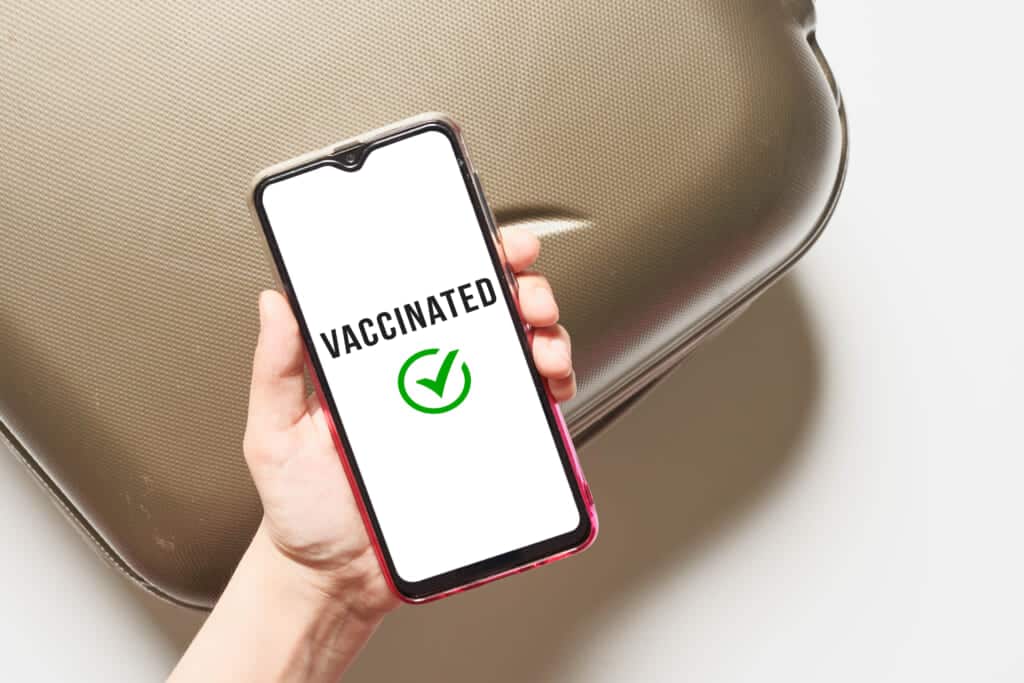 Confirmation of vaccination on cell phone in Japan