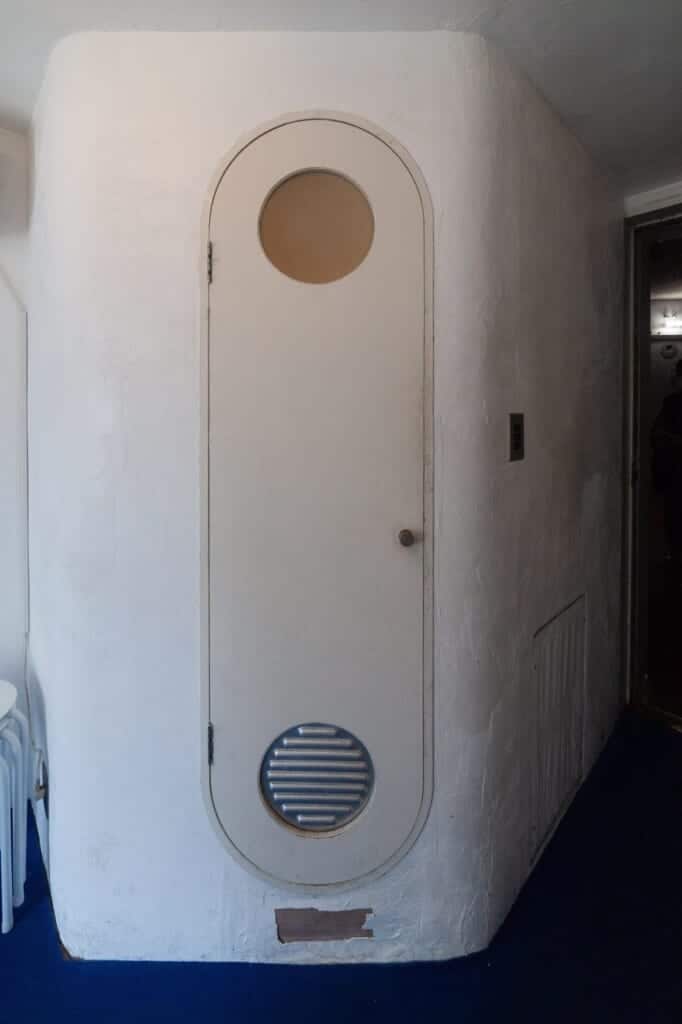 Interior view of Nakagin Capsule Tower. 