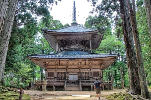 Danjo Garan temple on Mount Koya, Japan