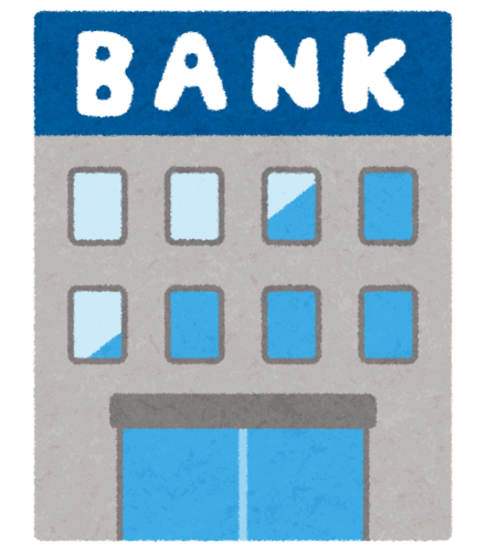 illustration of Japanese bank