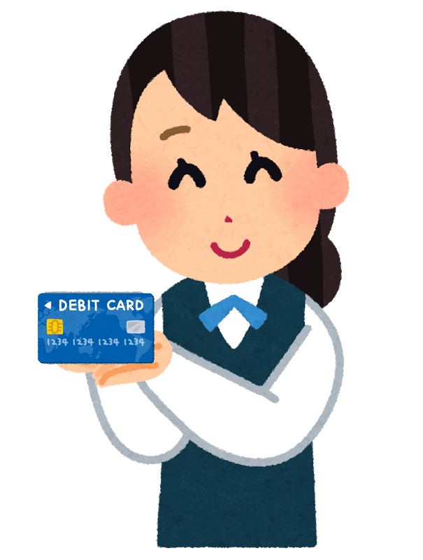withdrawal card from bank account in Japan