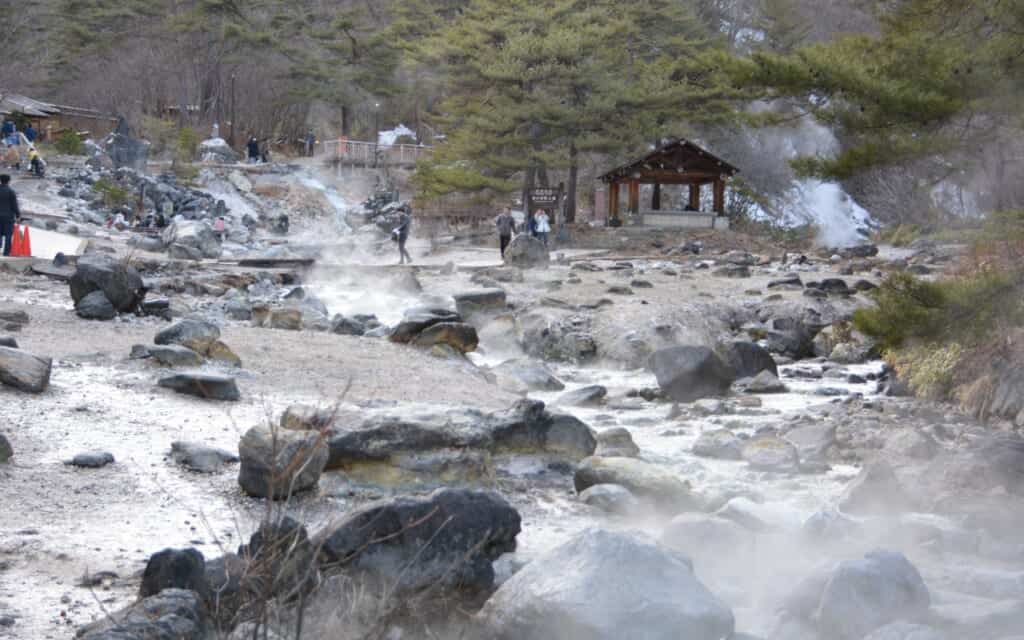 Kusatsu Onsen in Japan