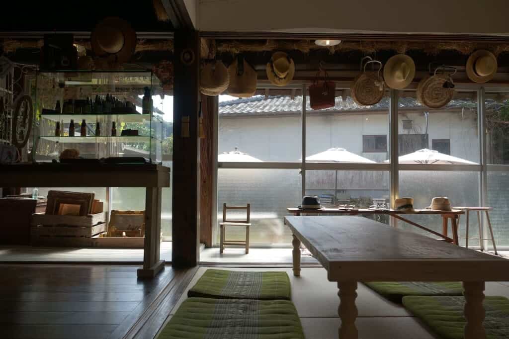 Inside Café Kokopelli in Japan