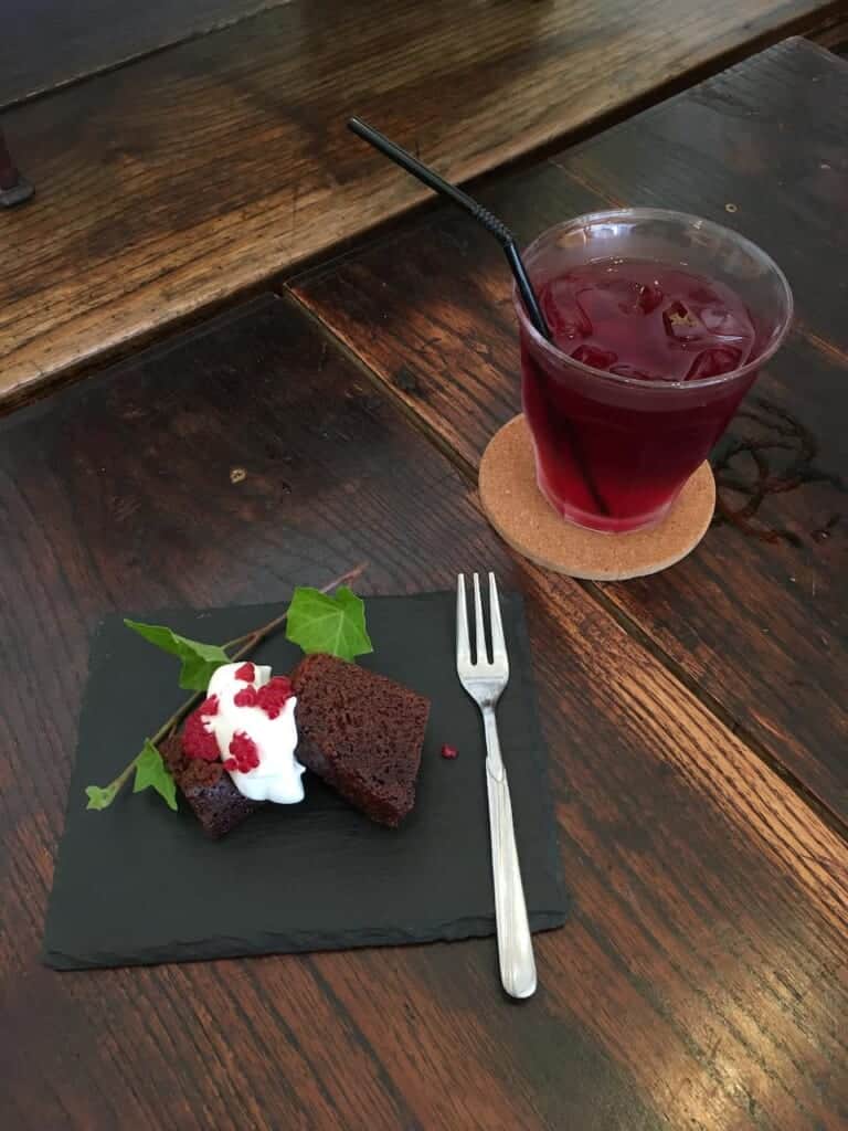 Japanese Dessert and drink at Café Kokopelli in JApan