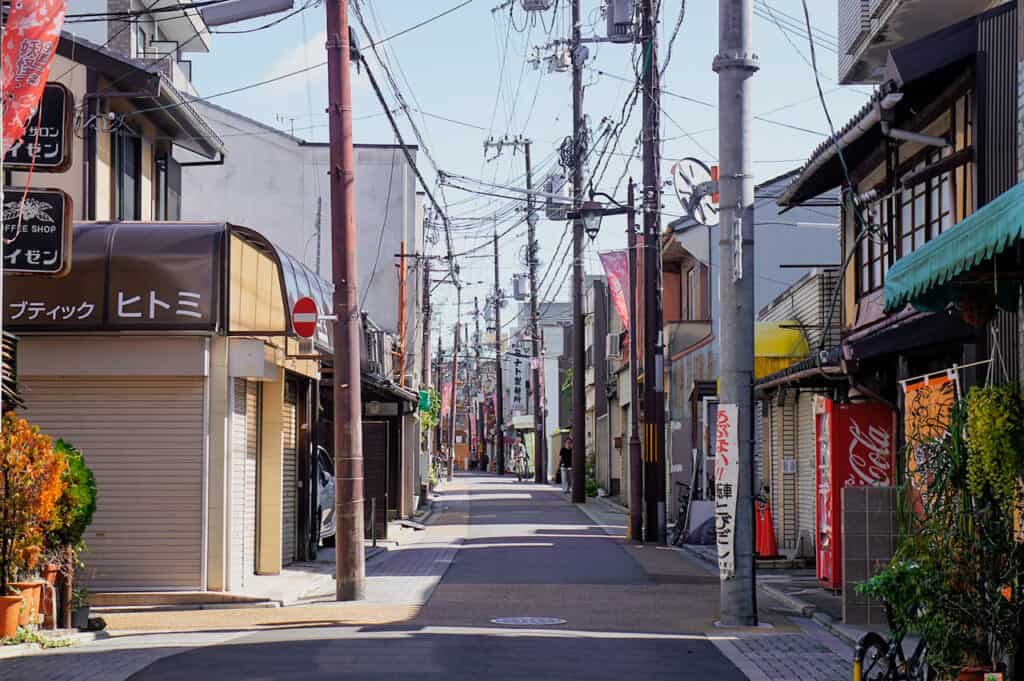 Japanese street in Kyoto