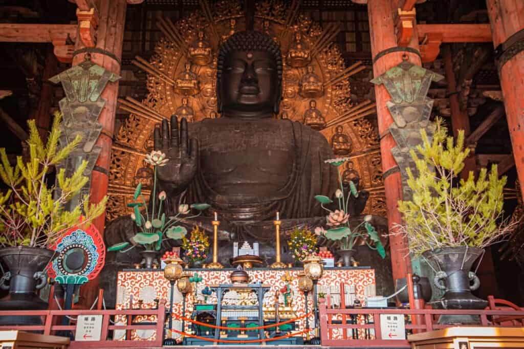 nara big buddha in japan