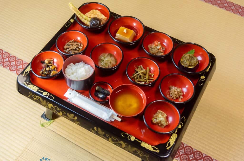 shojin ryori vegetarian and vegan Japanese food in Tsuruoka, a UNESCO Creative City of Gastronomy in Japan