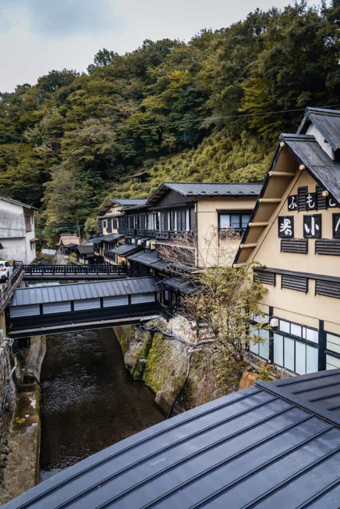 Kurokawa Onsen hot spring village in Japan