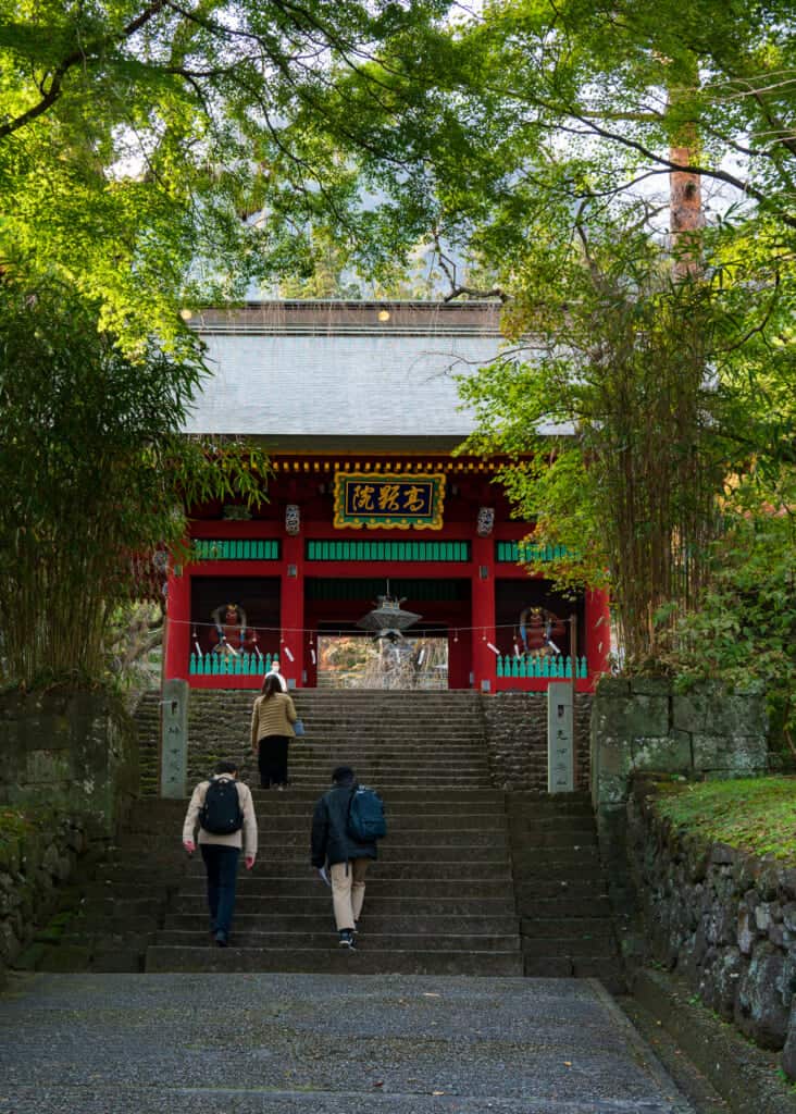 main gate of myogi shrine in gunma, Japan