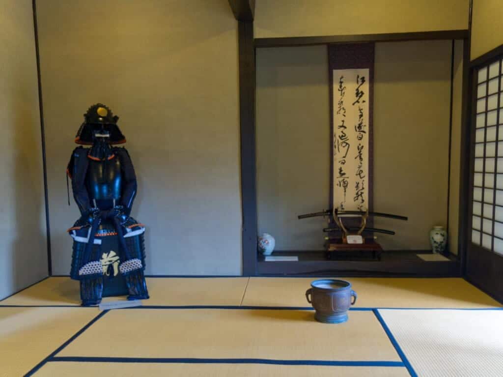 Japanese Armor in a samurai house in Hirosaki, Japan 