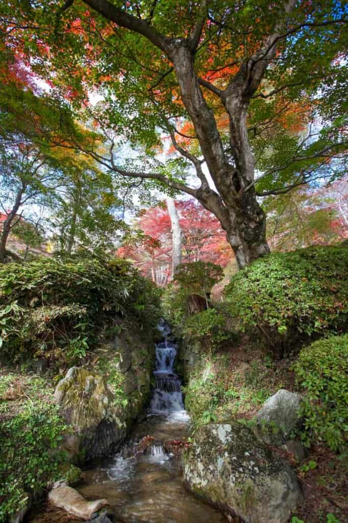 Waterfall in Nihonmatsu Castle Park, Japan